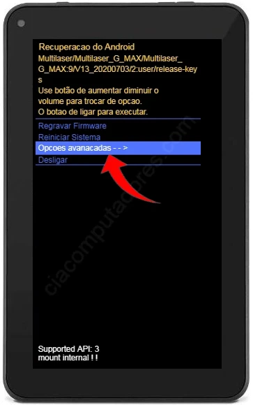 Como formatar tablet Multilaser M7S pelo modo de recuperação?