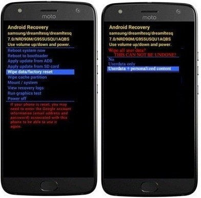 Como formatar o Motorola Moto G3 através do modo de recuperação?