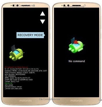 Como formatar Motorola Moto G6 através do modo de recuperação?