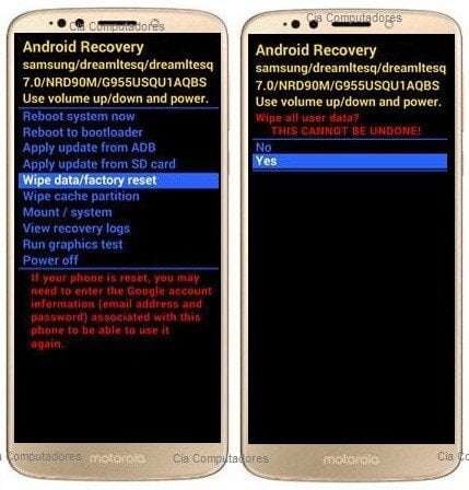 Como formatar Motorola Moto G6 através do modo de recuperação?