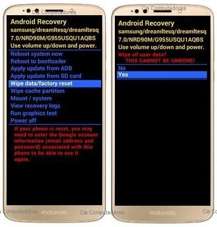 Como formatar Motorola Moto G6 através do modo de recuperação?