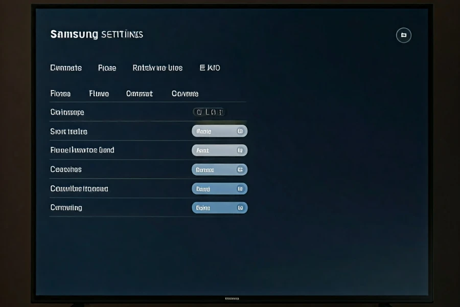 Restaurando a Smart TV Samsung pelas configurações.