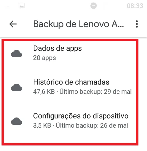 Como visualizar os dados de backup no Asus Zenfone no Google Drive?