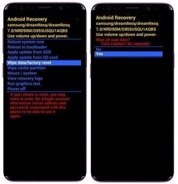 Como formatar Samsung Galaxy S9 e S9 Plus pelo modo de recuperação?