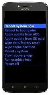 Fazendo Hard Reset no Motorola Moto C através do modo de recuperação