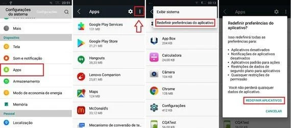 Status de download pendente no Google Play