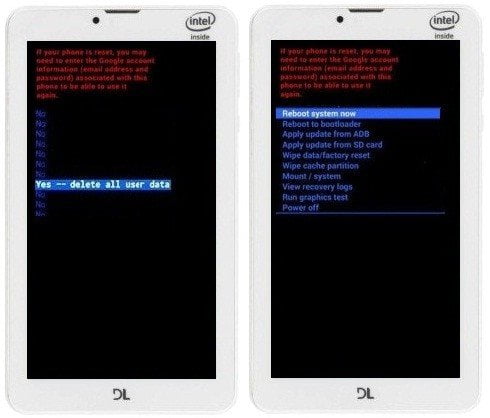 Como formatar o tablet DL TX315 pelo modo de recuperação?