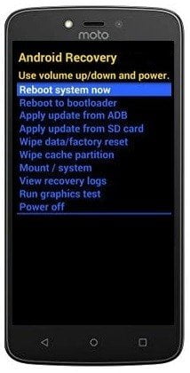 Como formatar o Motorola Moto C Plus pelo modo de recuperação?