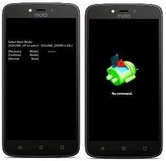 Fazendo Hard Reset no Motorola Moto C através do modo de recuperação