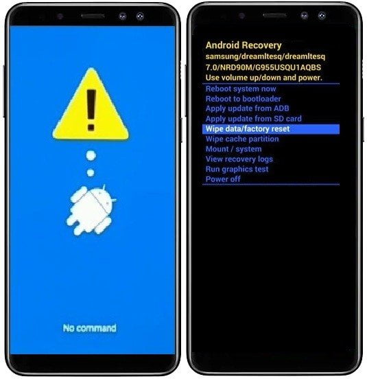 Como formatar Samsung Galaxy A8 2018 pelo modo de recuperação?