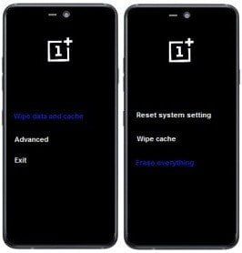Como formatar o OnePlus 5T pelo modo de recuperação?