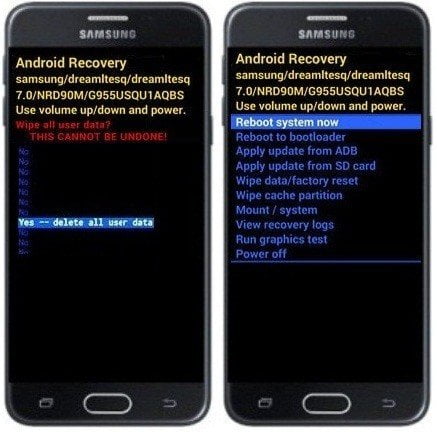 Método 1: formatar o Samsung Galaxy J2 Prime pelo modo de recuperação