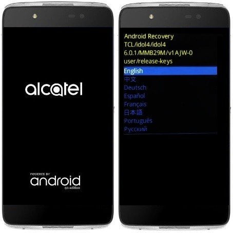 Como formatar o Alcatel Idol 4 pelo modo de recuperação?