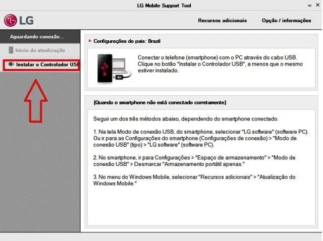 Formatar celular LG pelo PC