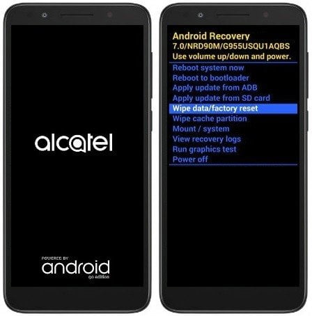 Como formatar o Alcatel 1X (2019) pelo modo de recuperação?
