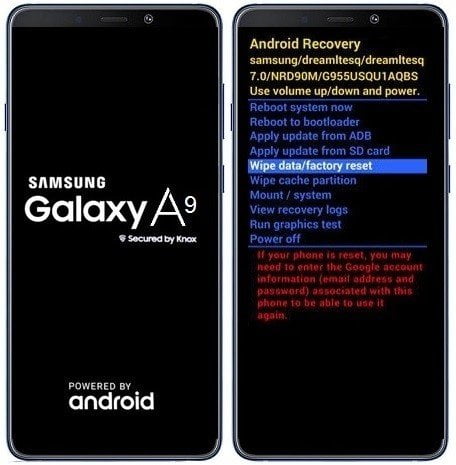 Como formatar Samsung Galaxy A9 (2018) pelo modo de recuperação?