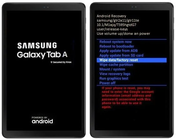 Como formatar o Samsung Galaxy Tab A (2019) pelo modo de recuperação?