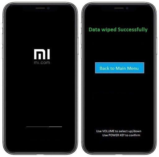 Como formatar o Xiaomi Mi 9 desligado?