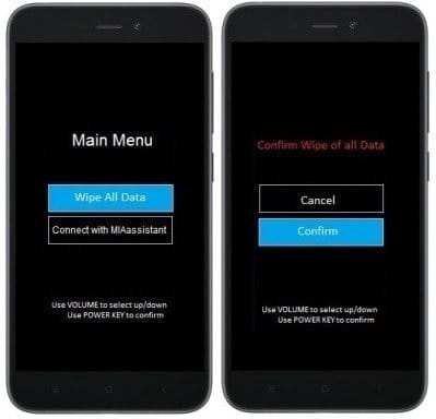 Como formatar o Xiaomi Redmi GO através do modo de recuperação?