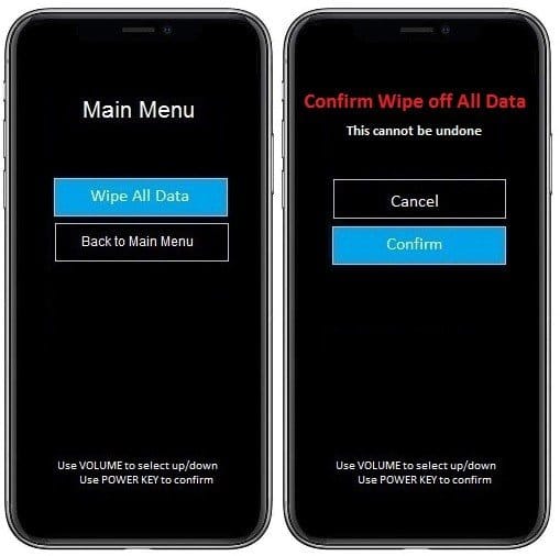 Como formatar o Xiaomi Mi 9 desligado?