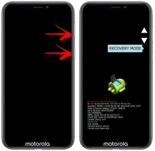 Como formatar Motorola One Power através do modo de recuperação?