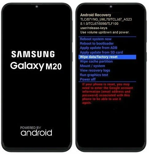 Como formatar Samsung Galaxy M20 pelo modo de recuperação?