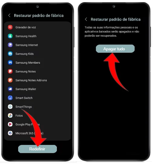Como formatar o Samsung Galaxy A50 pelas configurações?