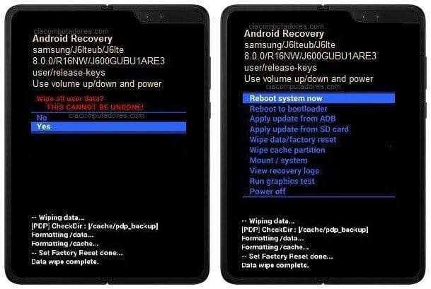 Como formatar o Samsung Galaxy Fold pelo modo de recuperação?