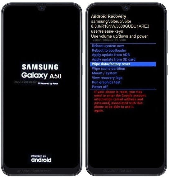 Como formatar o Samsung Galaxy A50 pelo modo de recuperação?