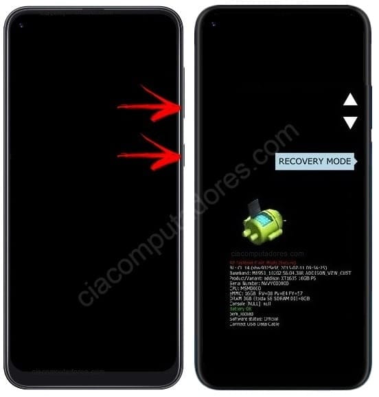 Como formatar Motorola One Vision através do modo de recuperação?