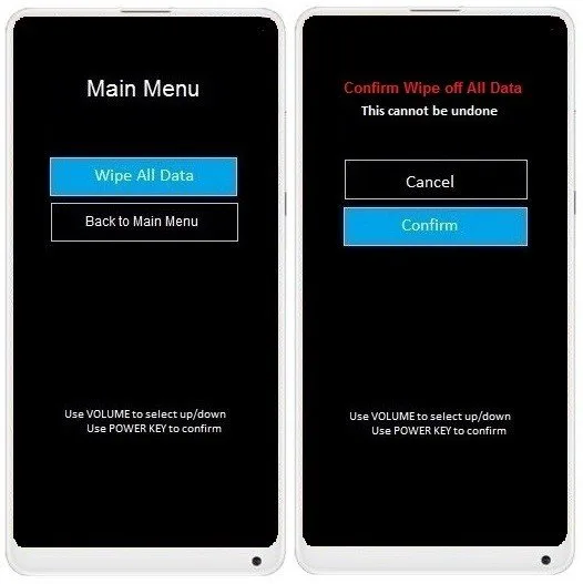Como formatar Xiaomi Mi Mix 2S pelos botões?