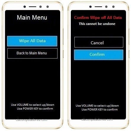 Como formatar Xiaomi Redmi S2 pelos botões?