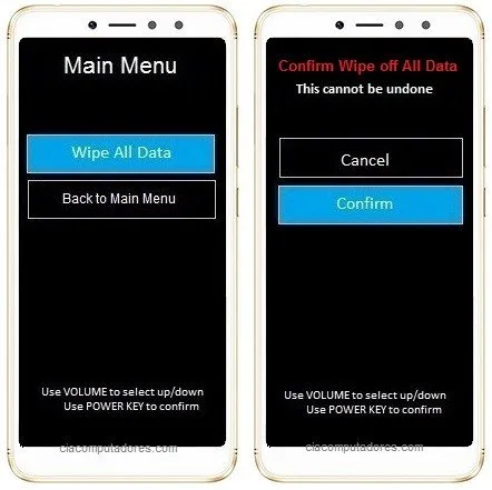 Como formatar Xiaomi Redmi S2 pelos botões?