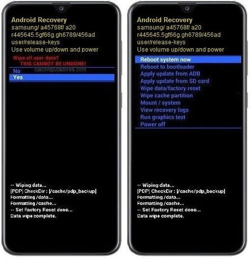Como formatar Samsung Galaxy A20 pelo modo de recuperação?