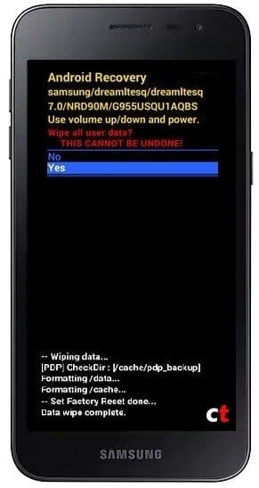 Como formatar o Samsung Galaxy J2 Core pelo modo de recuperação?