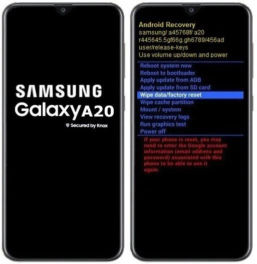Como formatar Samsung Galaxy A20 pelo modo de recuperação?