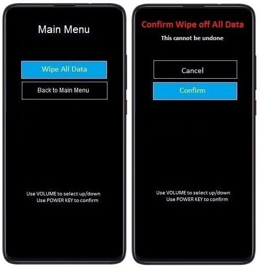 Hard Reset Xiaomi Redmi K20 pelos botões