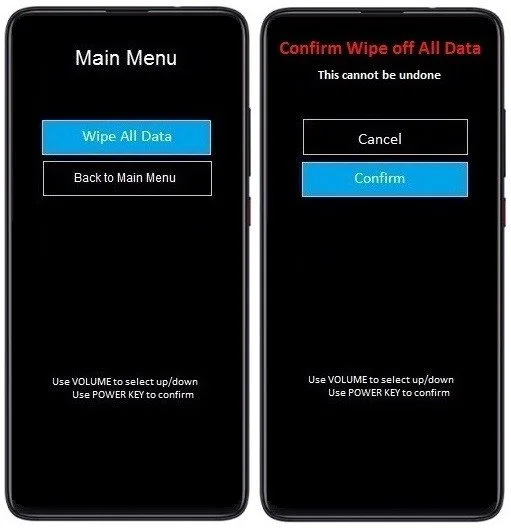 Hard Reset Xiaomi Redmi K20 pelos botões