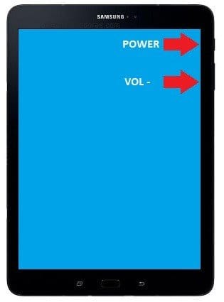 Como forçar reinicialização no Samsung Galaxy Tab travado?