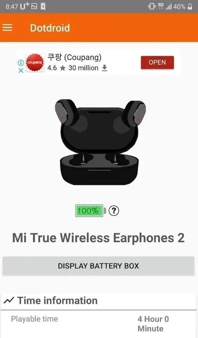 Como ver o nível da bateria do AirDots