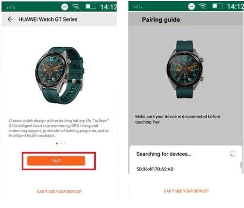 Como emparelhar o Huawei Watch GT