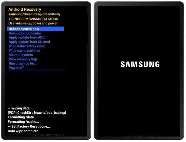 Como formatar o Samsung Galaxy Tab S5e pelo modo de recuperação?