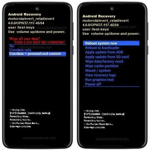 Como formatar o Motorola Moto G8 Power, G8 Play ou G8 Plus pelo modo de recuperação?