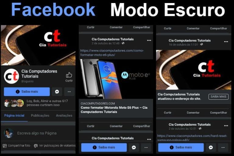 Como ativar modo escuro no Facebook (modo alternativo)