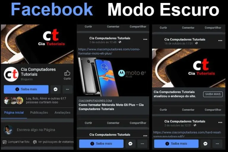 Como ativar modo escuro no Facebook (modo alternativo)