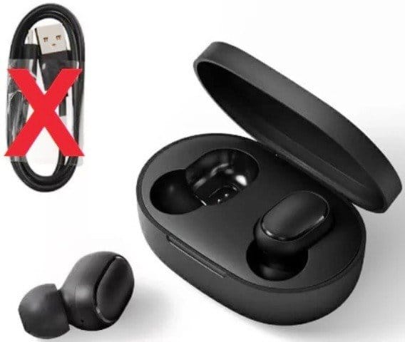Exemplos de AirDots falsos.