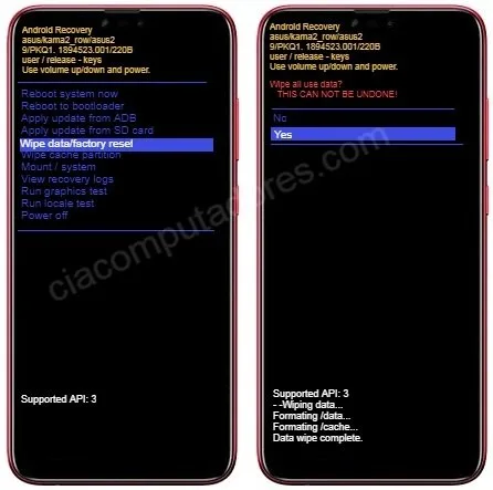 Hard Reset Asus Zenfone Max Plus (M2)