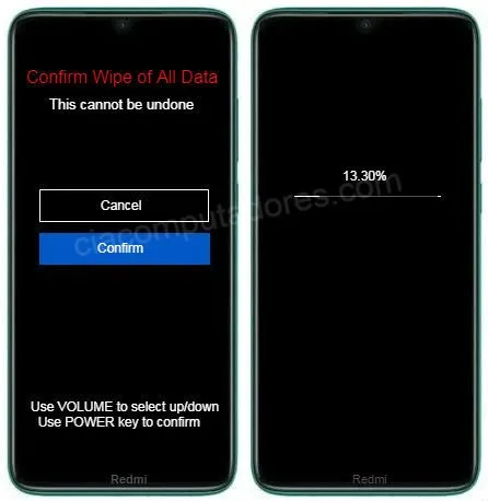 Como resetar Xiaomi Redmi 8A pelo modo de recuperação?