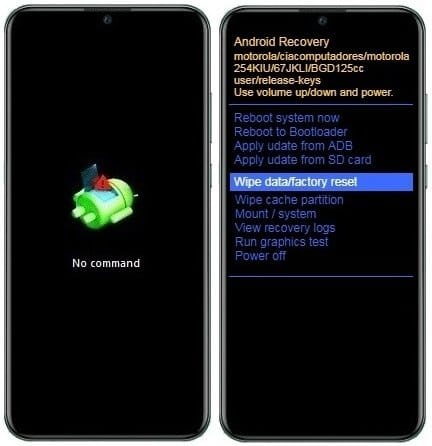 Como formatar o Motorola One Hyper através do modo de recuperação?