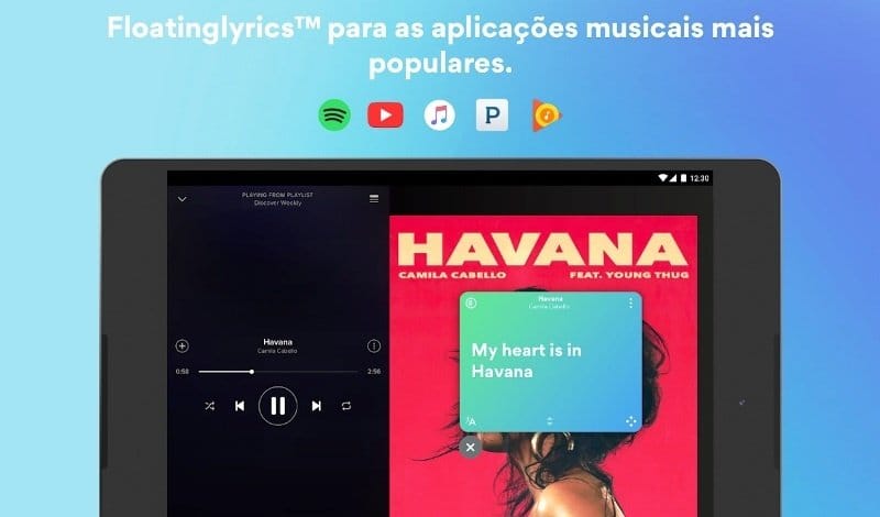 Usando o Musixmatch para ver a letra da música no Spotify